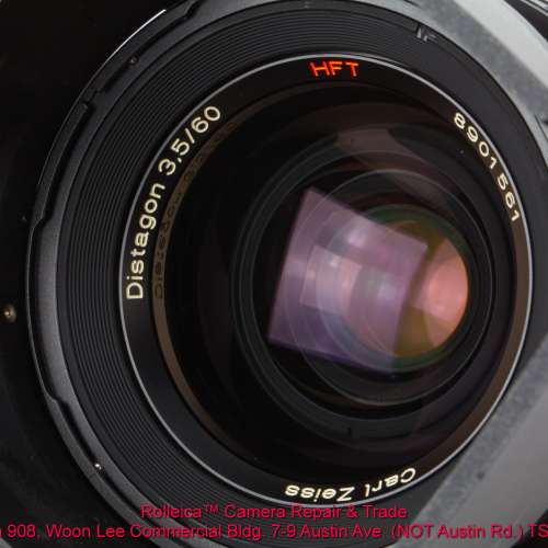 6000系列名鏡 Distagon 60/3.5 HFT PQ 連96752罩 極後期序號 近全新、盒證齊 $8700