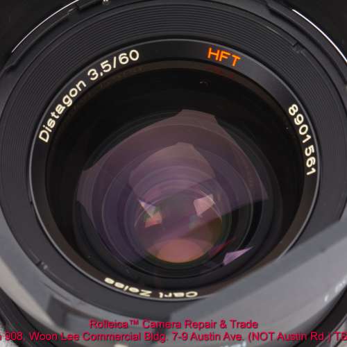 6000系列名鏡 Distagon 60/3.5 HFT PQ 連96752罩 極後期序號 近全新、盒證齊 $8700