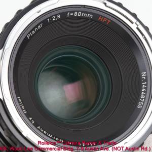 新極後期8位序號 Planar 80 f2.8 HFT 原裝罩、黃鏡 $4100