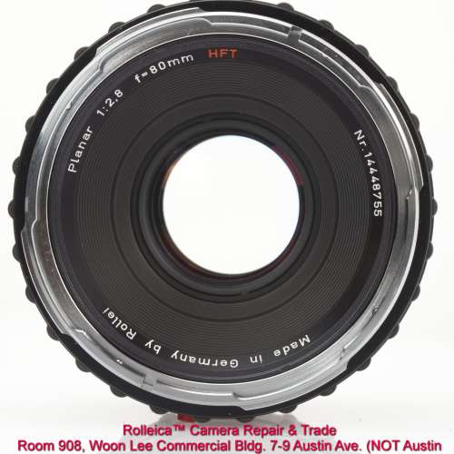 新極後期8位序號 Planar 80 f2.8 HFT 原裝罩、黃鏡 $4100