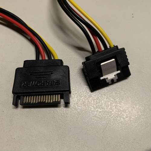 SATA 15pin Power 20cm 延長線 3條 HDD SSD power cable