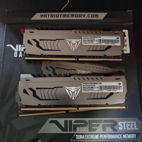 Patriot Viper Steel DDR4 16GB 3600Mhz Ram 8gb x2