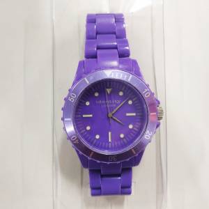 最後兩件!!! 全新 IDENTITY LONDON 紫色手錶 (男女合用)