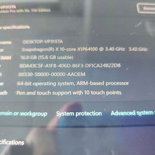 Microsoft Surface Pro with 5G 11th Edition