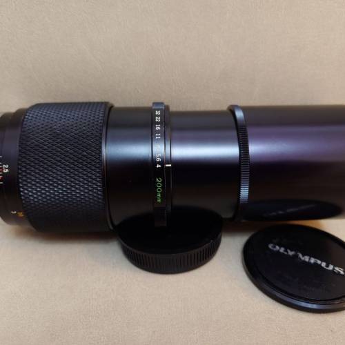Olympus OM Zuiko 200mm f/4 新淨遠攝鏡頭 有內置遮光罩Hood 200 f4 適合生態攝影 ...