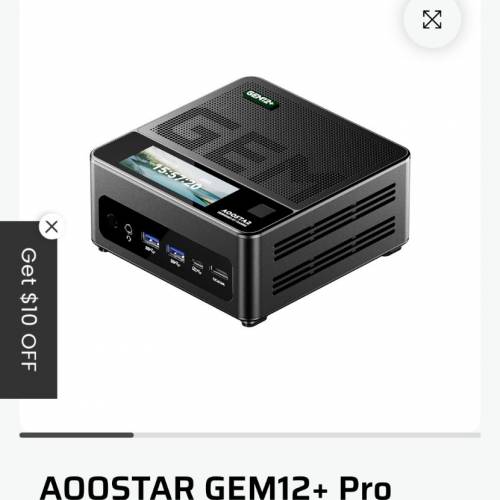 aoostar gem 12 pro + 8845hs 16gb 512gb