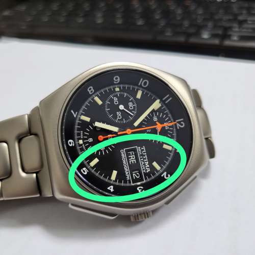 TUTIMA Military Chronograph (Military面) 760-02 (TI) Full Set