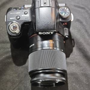 SONY a55 索尼 + 18-70 18mm 70mm 18 70 跟2電一充 功能正常 鏡片冇花冇霉 送記憶...