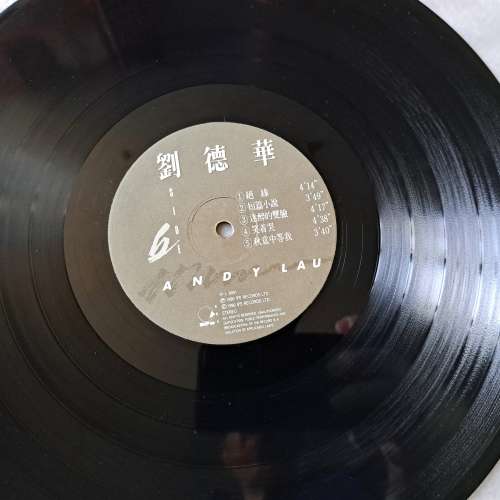 劉德華 再會了 Andy Lau 1990 黑膠唱片LP 經典Vinyl 《秋意中等我》吳婉芳合唱 TVB...