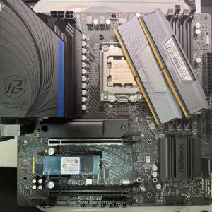 Ryzen 9 7950X3D + AsROCK B650M PG Riptide MATX + Corsair DDR5 32GB 6000