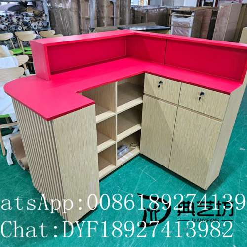 定做餐廳前台櫃，餐廳收銀台，前台收銀櫃，儲物櫃，餐廳茶水櫃定制，帶鎖抽屜儲物櫃...