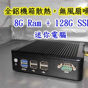minipc,迷你電腦,小電腦,客廳電腦,HTPC,已安裝Windows,DDR3 8G Ram,128G mSATA SSD...