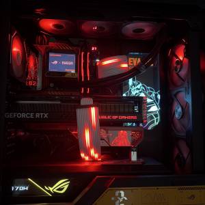 ASUS ROG EVA 明日香4090OC限定 電競主機 連屏幕鍵盤滑鼠所有一套出售。