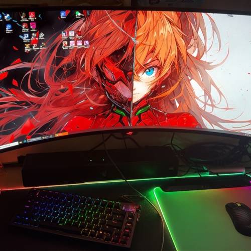 ASUS ROG EVA 明日香4090OC限定 電競主機 連屏幕鍵盤滑鼠所有一套出售。