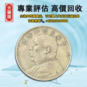 民國十年袁大頭銀元，龍洋，船洋，站洋，鷹洋，雙毫，袁大頭，高帽飛龍袁世凱，孫小頭