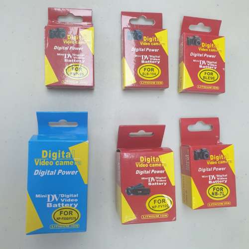 代用副廠相機電池 $30up Battery BLB13, BP-1030 , NP-150 , CNP40 , NP-FV50 , BP...