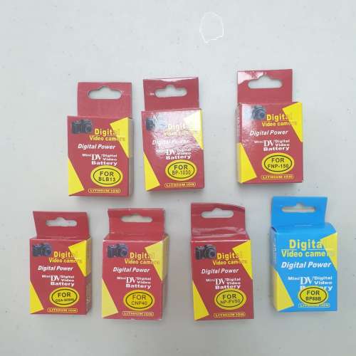 代用副廠相機電池 $30up Battery BLB13, BP-1030 , NP-150 , CNP40 , NP-FV50 , BP...