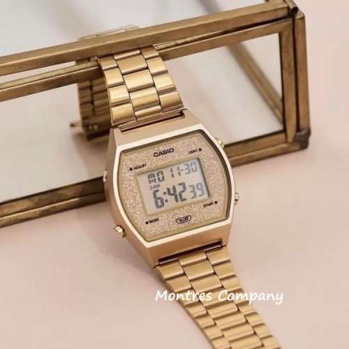 Montres Company 香港註冊公司 (32年老店) 卡西歐 CASIO 金色不鏽鋼錶帶 金色 細錶...