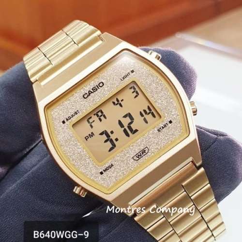 Montres Company 香港註冊公司 (32年老店) 卡西歐 CASIO 金色不鏽鋼錶帶 金色 細錶...