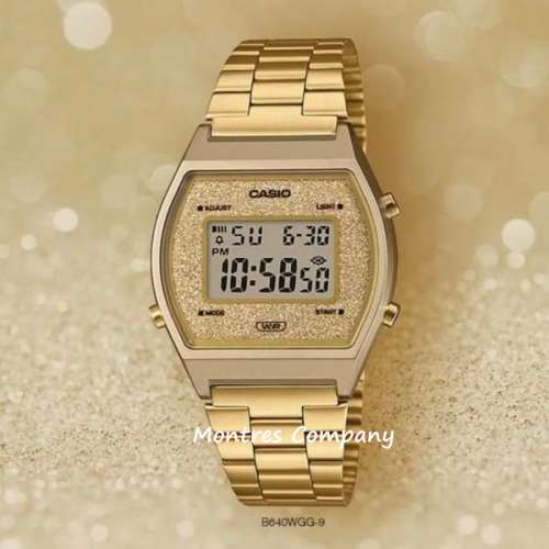 Montres Company 香港註冊公司 (32年老店) 卡西歐 CASIO 金色不鏽鋼錶帶 金色 細錶...