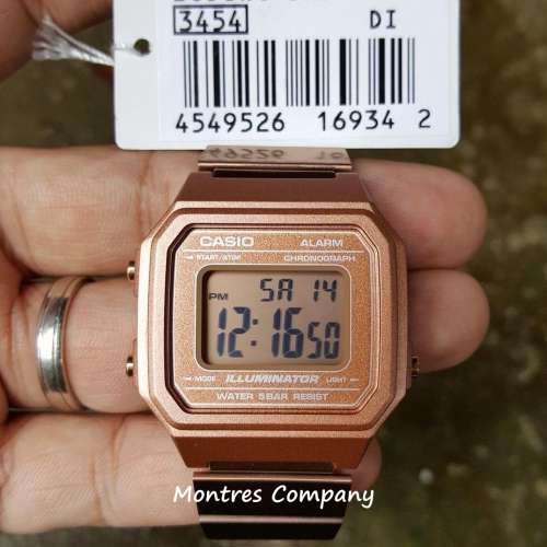 Montres Company 香港註冊公司(32年老店) 卡西歐 CASIO 七年電池壽命不鏽鋼錶帶 珊...