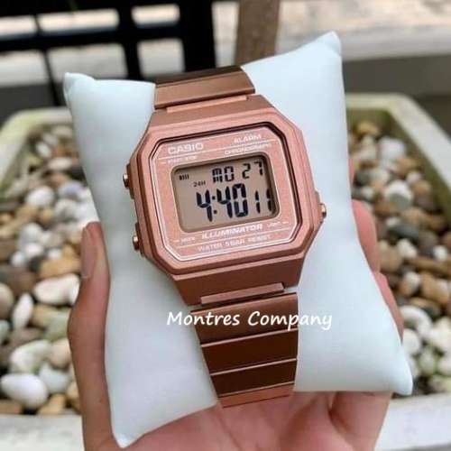 Montres Company 香港註冊公司(32年老店) 卡西歐 CASIO 七年電池壽命不鏽鋼錶帶 珊...