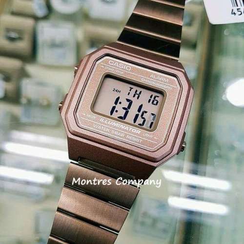 Montres Company 香港註冊公司(32年老店) 卡西歐 CASIO 七年電池壽命不鏽鋼錶帶 珊...