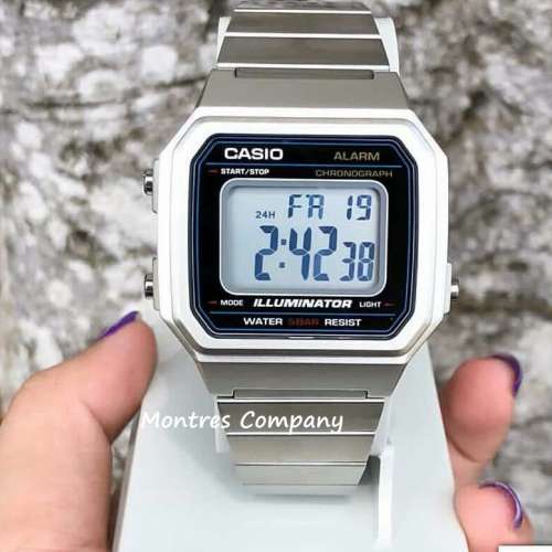 Montres Company 香港註冊公司(32年老店) 卡西歐 CASIO 七年電池壽命 不鏽鋼錶帶 B...