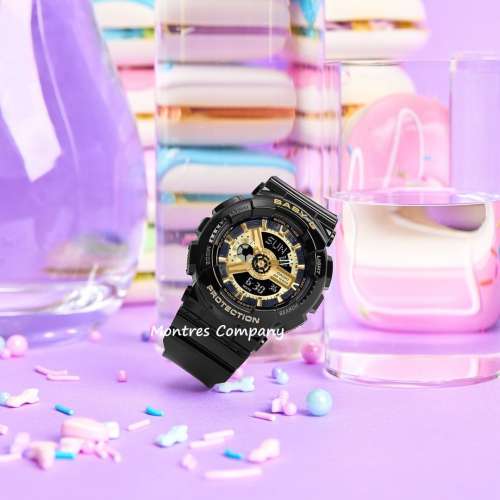 Montres Company 香港註冊公司 (32年老店) 卡西歐 CASIO Baby-G BA-110X-1A 黑金色 ...