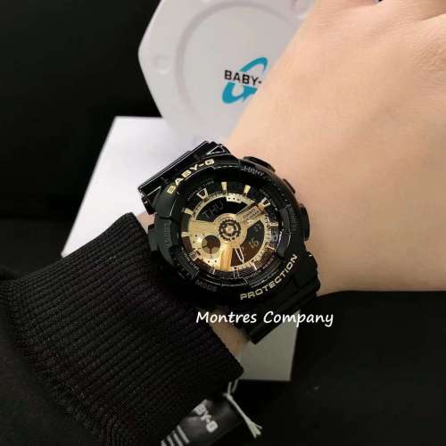 Montres Company 香港註冊公司 (32年老店) 卡西歐 CASIO Baby-G BA-110X-1A 黑金色 ...
