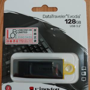 全新128GB kingston USB 3.2 Gen 1 手指