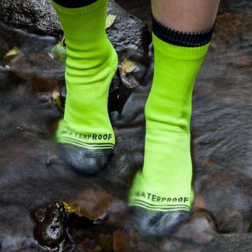 🇺🇸 美國Showers Pass Hi-Viz 螢光黃色 - 防水襪 L/XL碼 = 10-12號 / 44-46