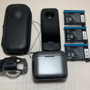 [觀塘實體店] 二手 Insta360 X3 (共3電+快速充電器+玻璃鏡頭保護鏡+機身保護包) 行...
