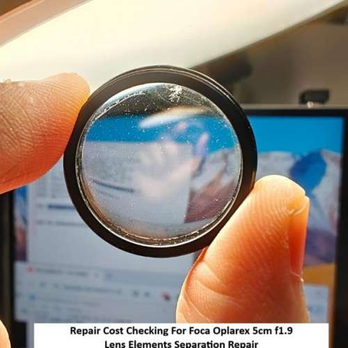 Repair Cost Checking For Foca Oplarex 5cm f1.9 Lens Elements Separation Repair
