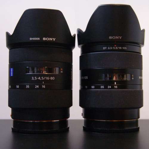 Sony  AF16-80mm Carl Zesis  + AF16-105mm DT --- A mount