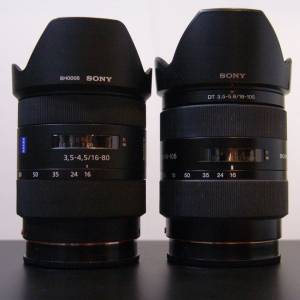 Sony  AF16-80mm Carl Zesis  + AF16-105mm DT --- A mount
