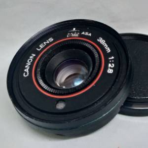 Canon 38mm F2,8(折自Canon AF35M)已改m42牙(可配合對焦筒用)