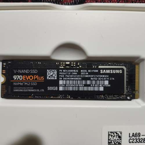 Samsung 970 EVO Plus 500Gb M.2 SSD