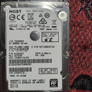 HGST 1TB sata 6gb/s HDD