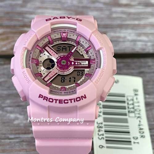 Montres Company 香港註冊公司(32年老店) 卡西歐 CASIO BABY-G BA-110YK-4A 防震 10...