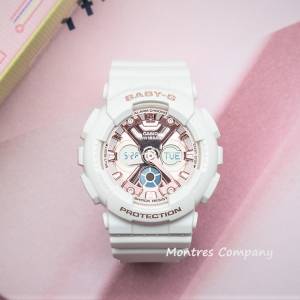 Montres Company 香港註冊公司 (32年老店) 卡西歐 CASIO Baby-G 白色玫瑰金 BA-130...