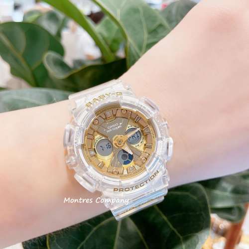 Montres Company 香港註冊公司 (32年老店) 卡西歐 CASIO Baby-G 金色 透明錶帶 透明...