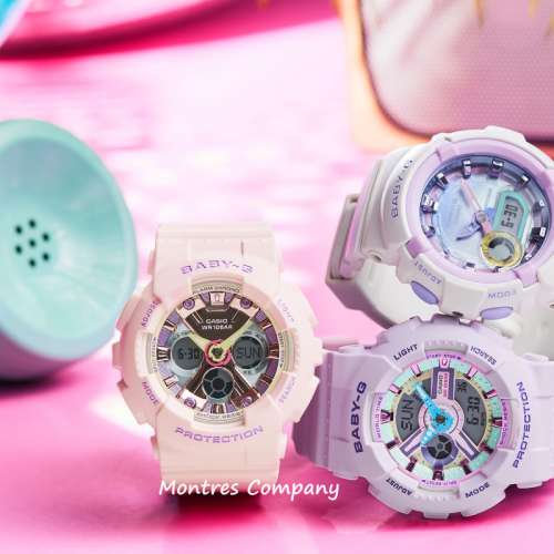 Montres Company 香港註冊公司(32年老店) 卡西歐 CASIO Baby-G 100米防水 BA-130PM...
