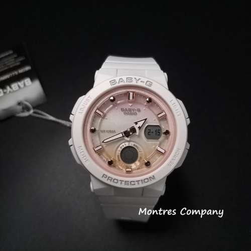 Montres Company 香港註冊公司(32年老店) 卡西歐 CASIO Baby-G 漸變色 白色粉紅 BG...