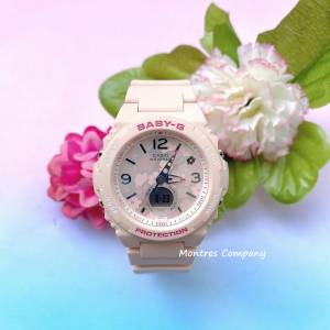 Montres Company 香港註冊公司 (32年老店) 卡西歐 CASIO 花卉錶盤 粉紅色 BABY-G B...