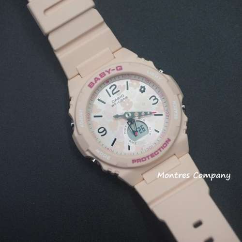 Montres Company 香港註冊公司 (32年老店) 卡西歐 CASIO 花卉錶盤 粉紅色 BABY-G B...