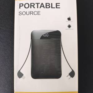 全新未開封 W&P Wellpower 便攜式 充電寶 尿袋 10000mAh 自帶雙線 1 x Type-C + 1 ...