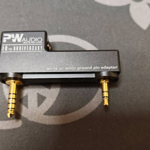 PW Audio 專為Sony WM1A/WM1Z 播放器設計的接地針轉接器。