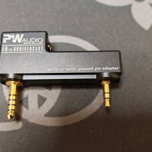 PW Audio 專為Sony WM1A/WM1Z 播放器設計的接地針轉接器。