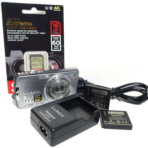 Panasonic Lumix DMC-FX700 相機 連全新充電器 兩枚全新原裝電池 SanDisk 16GB Ext...